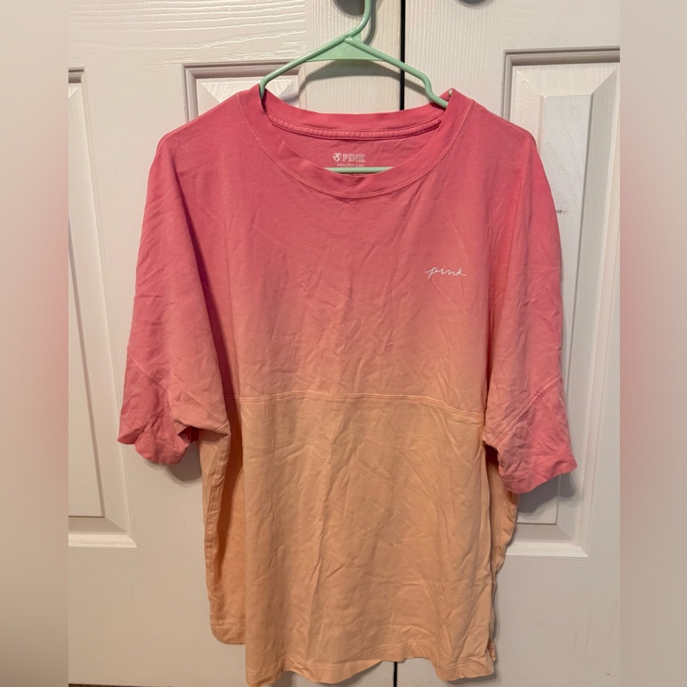 PINK Varsity Ombre T-Shirt
